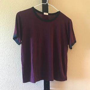 striped cropped t-shirt